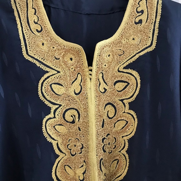 GOLD Ottoman Vintage embroidered kaftan dress - Picture 8 of 11